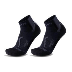 UYN Run Super Fast Men's Socks 2 Pairs, Black/Anthracite