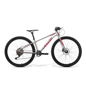 Amulet Youngster 1.10 SH 27,5'' Bike, alu brushed transparent/red