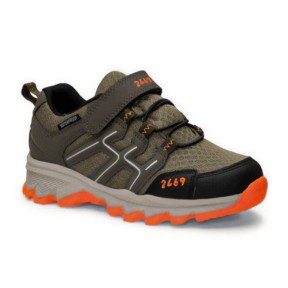 2469 Hiker Low Kids Shoes, Army/Orange