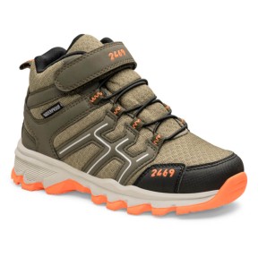 2469 Hiker Mid Kids Shoes, Army/Orange