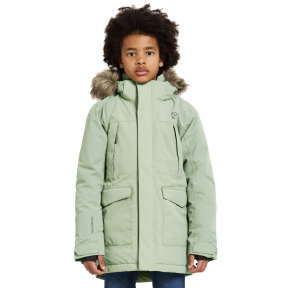 Didriksons Oxid Kids' Parka, Light Moss