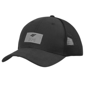 4F ACABM276 Men's Trucker Cap, Black