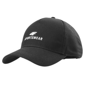 4F ACABU266 Unisex Cap, Deep Black