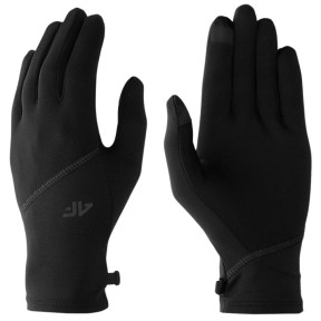 4F AGLOU081 Touch Screen Gloves, Black