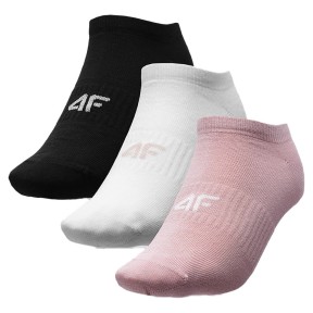 4F F156 Women's Casual Ankle Socks (3-pack), Multicolour 1