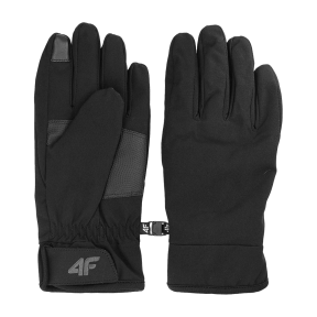 4F Unisex Touch Screen Knitted Gloves, black