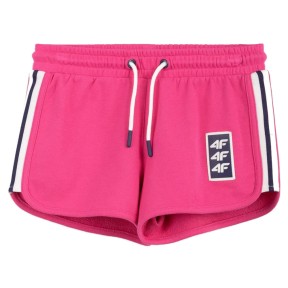 4F JSKDD001 Girls Sweat Shorts, Pink