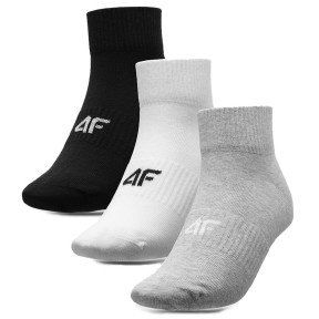 4F M150 Men's Casual Crew Socks (3-pack), Multicolour