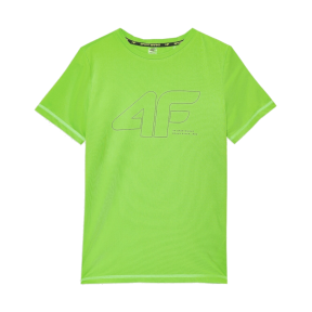 4F Quick-Drying Boy's Sports T-Shirt, green