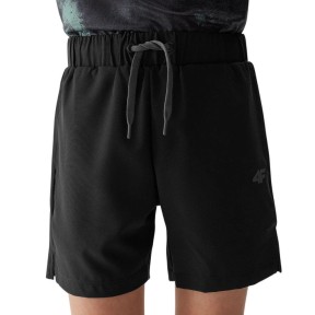 4F TFSHM483 Boy's Training Shorts, Black