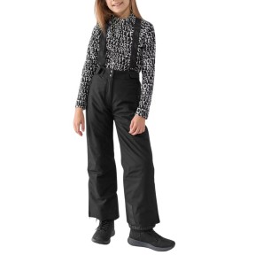 4F TFTRF662 Girls Ski Pants, Black