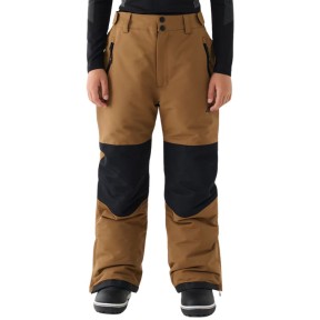 4F TFTRM658 Boy's Snowboard Pants, Brown