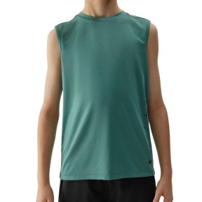 4F TFTSM692 Boy's Training Tank Top, Green