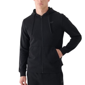 4F TSWSM1466 Men's Zip-Up Hoodie, Black