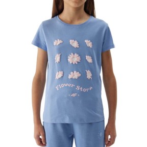 4F TTSHF1150 Girls T-Shirt, Denim