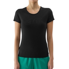 4F TTSHF1163 Women's Slim T-Shirt, Black