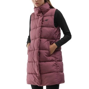 4F TVESF076 Women's Synthetic-Fill Down Vest, Dark Pink