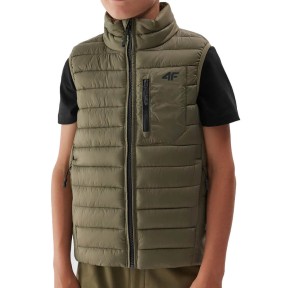 4F TVJAM040 Boy's Fill Down Vest, Olive