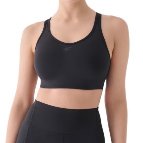 4F USBAF137 Women's Sports Bra, Black