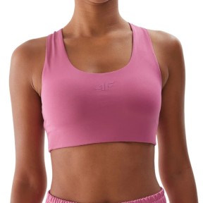 4F USBAF140 Women's Sports Bra, Dark Pink