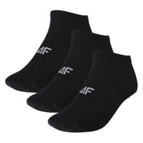 4F USOCM277 Men's Casual Ankle Socks 3-Pack, Black