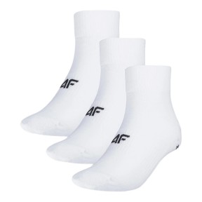 4F USOCM278 Men's Casual Crew Socks 3-Pack, White