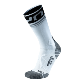 UYN Runner's One Mid Men's Socks, White/Black