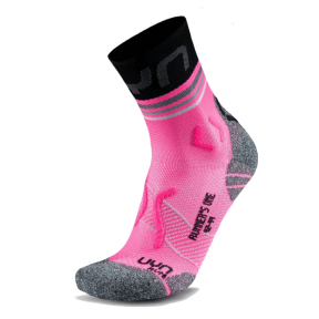 UYN Runner's One Women's Short Socks, Pink Fluo