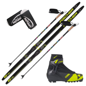 Fischer RCR Skate Kids Ski Set