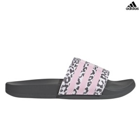 adidas Adilette Comfort Women's Slides, Grey/Pink