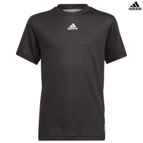 adidas Aeroready Boys T-Shirt, Black/White