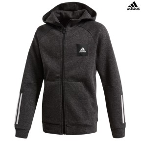 adidas Kids Must Haves Hoodie, Black Melange