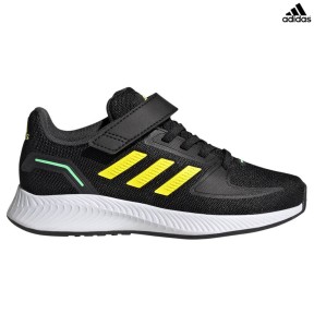 adidas Runfalcon 2.0 EL Kids Shoes, Black/Beam Yellow