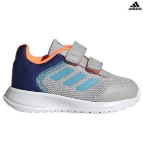 adidas Tensaur Run 2.0 CF Kids Shoes, Grey/Blue/Orange