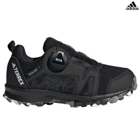 adidas Terrex Agravic Boa RAIN.RDY Kids Shoes, Black/Grey/White