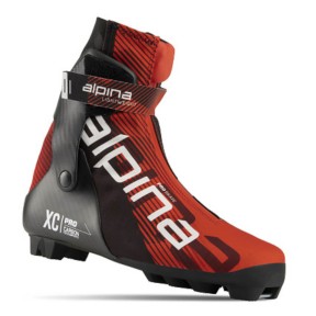 Alpina Pro Skate Ski Boots, Red/Black