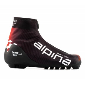 Alpina Race CL Classic Ski Boots, Black/Red/White