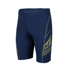 Arena Graphic Men's Swim Jammer, navy/soft green