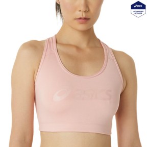 Asics Code Asics Logo Bra, Frosted Rose