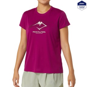 Asics Fujitrail Logo SS Women's Top, Blackberry