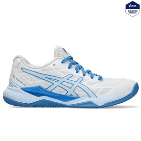 Asics Gel-Tactic 12 Women's Shoes, White/Light Blue