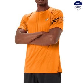 Asics Icon SS Men's Top, Orange/Black