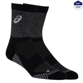 Asics Lite-Show Run Crew Socks, Performance Black