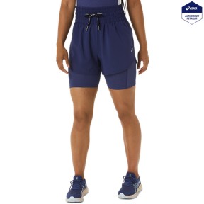 Asics Nagino 4in Run Women's Shorts, Indigo Blue