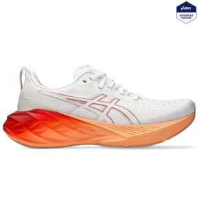 Asics Novablast 4 Men's Shoes, White/Moonrock