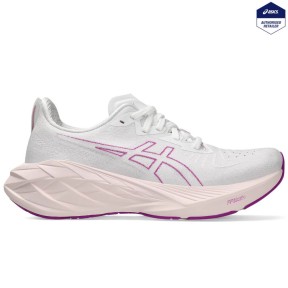 Asics Novablast 4 Women's Shoes, White/Soothing Sea