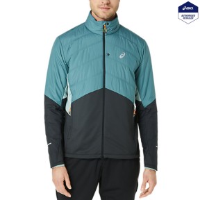 Asics Winter Run Men's Jacket, Foggy Teal/Graphite Grey