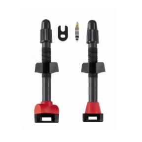 Barbieri Tubeless Presta Valve Set CarbonAria 55mm Mousse Ready