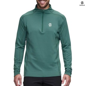 Bjorn Daehlie Grid Men's Half Zip, Forest Green