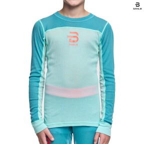 Bjorn Daehlie Performance-Tech LS Kids Baselayer Shirt, Delphium Blue